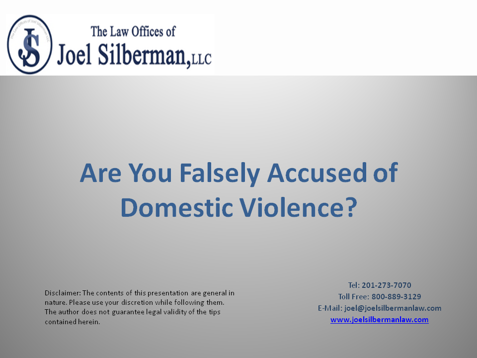 Are You Falsely Accused of Domestic Violence
