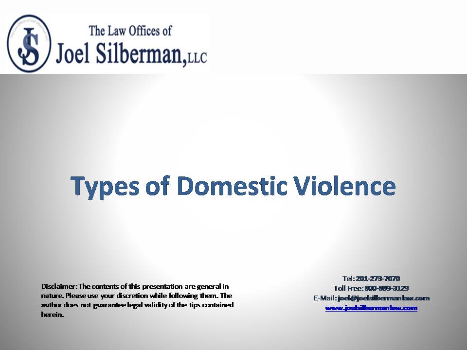 Types of Domestic Violence