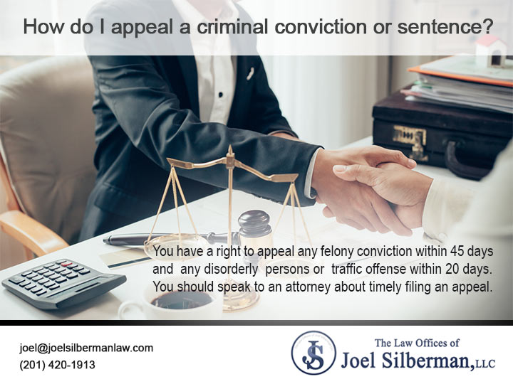 How do I appeal a criminal conviction or sentence?