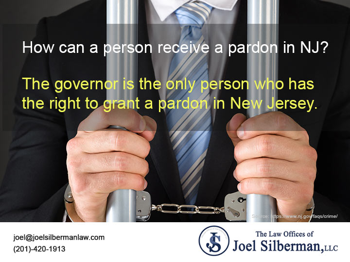 How can a person receive a pardon in NJ?