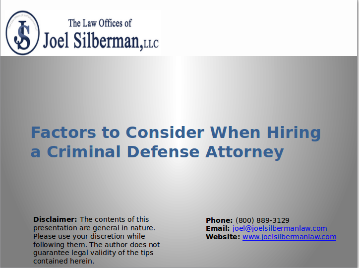 Factors to Consider When Hiring a Criminal Defense Attorney