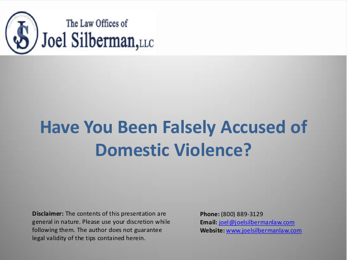 Have You Been Falsely Accused of Domestic Violence?