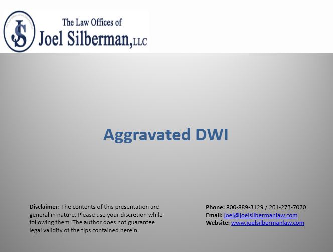 Aggravated DWI