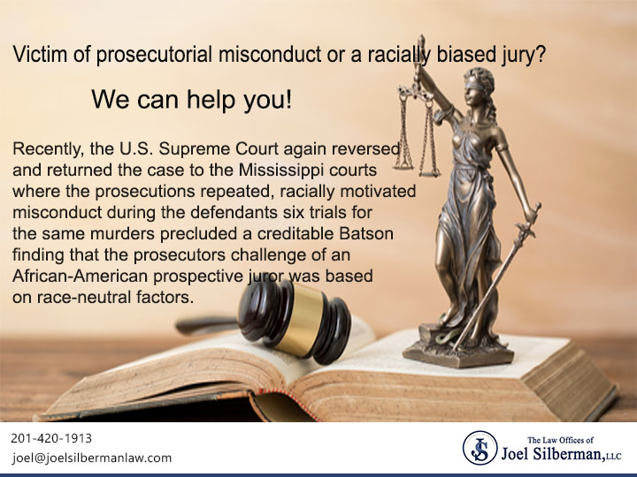 Victim of prosecutorial misconduct or a racially biased jury